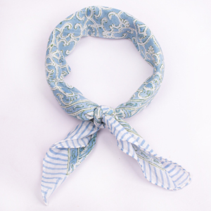 Pañuelo de Algodón Transpirable con Estampado Floral Personalizado, Pañuelo Cuadrado Ecológico para la Cabeza, Ropa de Calle, Moda, Festivales, Eventos, Venta al por Mayor - Product Image 5