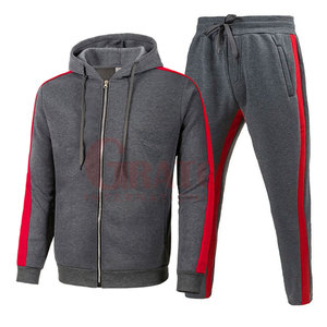 Personalizable Unisex Gris Oscuro 2 Piezas Ecológico Reversible Sweatsuit Casual Manga Larga Pullover Tallas grandes 100% Algodón Invierno - Product Image 1