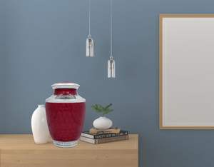 Urna Decorativa de Metal de Estilo Americano de Calidad Superior, Diseño Atemporal, Grabados Elegantes, Construcción Resistente y Duradera - Product Image 4