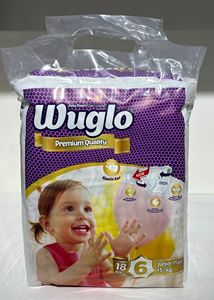 Couches jetables pour bébé Wuglo BABY Jumbo Pack de haute qualité, en coton respirant, taille XXL, avec protection anti-fuites, Evonik SAP Turquie ISO9001 - Product Image 5