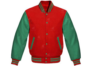 Veste de Baseball en Cuir Véritable 100% de Haute Qualité avec Doublure en Laine Confortable, Personnalisable avec des Lettres, Vêtement d'Hiver pour Hommes, Manches Longues de Haute Qualité - Product Image 2