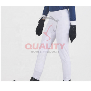 Collants équestres confortables en tissu doux au toucher sécurisés à taille haute pour femmes, idéaux pour l'équitation et les activités de plein air - Product Image 2