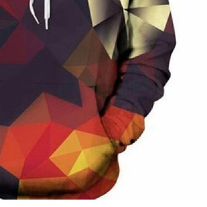 เสื้อสเวตเตอร์มีฮู้ดแบบระเหิดของผู้ชาย,เสื้อสเวตเชิ้ตมีฮู้ดสีบล็อกมีสไตล์ผ้าโพลีเอสเตอร์ - Product Image 3