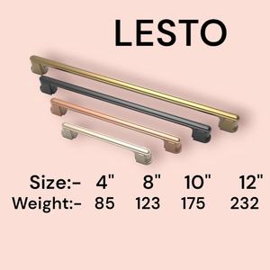 Tiradores de Puerta Modernos para Muebles, Tiradores de Cajones de Cocina, Tiradores de Armario, Herrajes de Barra de Metal para Armario, 4, 8, 10, 12 Pulgadas - Product Image 2