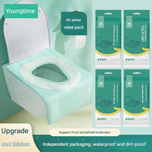 Housse <span class=keywords><strong>de</strong></span> siège <span class=keywords><strong>de</strong></span> <span class=keywords><strong>toilette</strong></span> jetable portable avec engrenage avant étendu Papier <span class=keywords><strong>de</strong></span> pâte <span class=keywords><strong>de</strong></span> bois Coussin <span class=keywords><strong>de</strong></span> <span class=keywords><strong>toilette</strong></span> jetable pour salles <span class=keywords><strong>de</strong></span> bains publiques - Product Image 2
