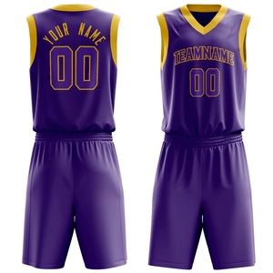 Uniformes de basket-ball sans manches pour jeunes pour l'entraînement sportif 100% polyester évacuation de l'humidité séchage rapide uniforme respirant - Product Image 4