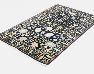 Alfombra de Lana Anudada a Mano con Diseño Floral, Alfombra para Dormitorio, Cocina, Habitación Infantil, Tamaño Personalizado 6x9, Juego Colorido para Decoración del Hogar - Product Image 3