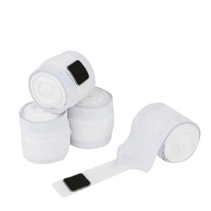 Rodilleras protectoras de lana Polar de Color blanco hechas a medida de alta calidad para manos y piernas para montar a caballo - Product Image 1