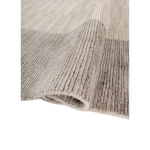 Contour Green Handmade <b>Wool</b> Rugs Striped Rectangle Contour Green Living Room Carpet Viscose Handloom <b>Wool</b> Rug for Home Use-Model - Product Image 2