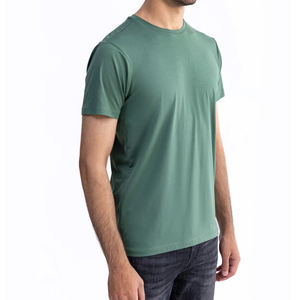 Camiseta de algodón 100% para hombre con logotipo personalizado, camiseta estampada holgada de buena calidad - Product Image 2