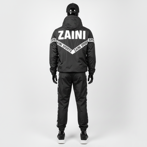 Conjunto de Chaqueta Cortavientos Ligera de Poliéster de Talla Grande, Tela con Estampado Gráfico Vibrante con Logotipo Personalizado, Conjunto de Chaqueta Cortavientos con Transferencia de Calor - Product Image 5