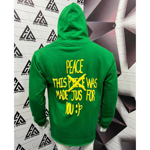 Sweat-shirts à capuche en molleton 100% coton, imprimés numériquement, de haute qualité, coupe-vent, écologiques, pour hommes, style streetwear - Product Image 2