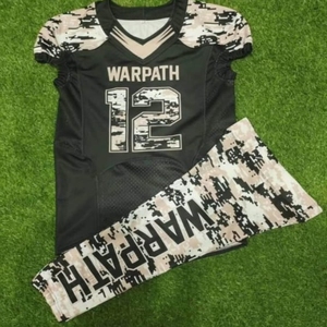 Uniformes de football américain personnalisés, maillot de football sergé SUBLIMATION respirant, maillots de football grande taille - Product Image 6