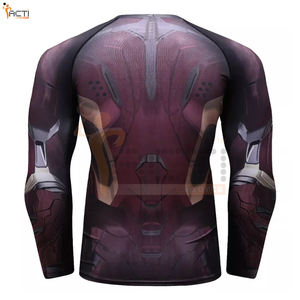 Protector de sarpullido personalizado de manga larga, protector de sarpullido elástico para Fitness, ropa informal de secado rápido - Product Image 3