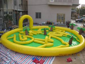 Jeux de parc aquatique gonflable géant pour s'amuser dans la piscine - Product Image 1