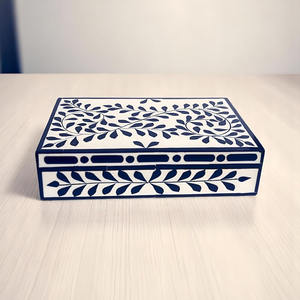 Boîte de rangement de luxe écologique en bambou incrusté, la plus vendue, pour bijoux et chocolats, design personnalisé, fabriquée à la main en usine au Vietnam - Product Image 2