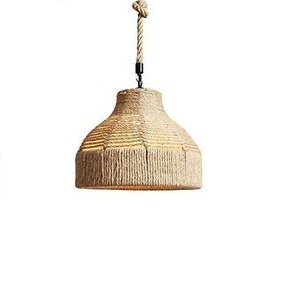 Lámpara de Techo Colgante LED Hecha a Mano de Hierro y Ratán para Dormitorio, Pantalla de Cesta Tejida - ¡Gran Oferta! - Product Image 6
