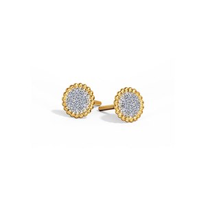 Pendientes de Oro Amarillo de 14K con Diamantes Cultivados en Laboratorio |   Regalo de Lujo para Mujer para Compromiso, Boda, Aniversario y Fiesta - Product Image 4