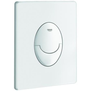 Para Alpine White SKATE AIR 156x197mm Placa de descarga de inodoro moderna de plástico para montaje en pared - Product Image 1
