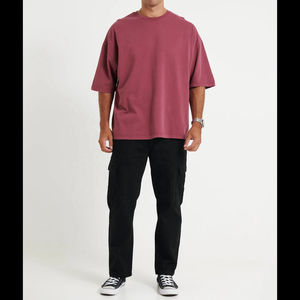 100% algodón manga corta de talla grande Vintage gráfico Ringer camiseta personalizada impresa Hip Hop Streetwear para hombres Oversize DTG camiseta - Product Image 3