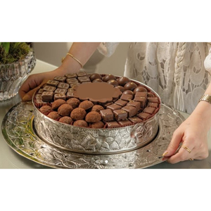 Bol en métal de qualité supérieure Design arabe servant des chocolats bonbons bol maison hôtel ou traiteur bol de service à vendre - Product Image 6