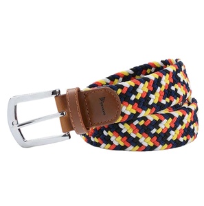 Men's Casual <b>Elastic</b> <b>Belt</b> Alloy Buckle Adjustable 110-130cm 3.5cm Width Custom Logo Eco-Friendly - Product Image 2