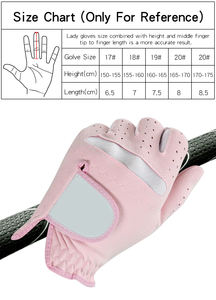 Tela suave rosa transpirable profesional para mujer mano izquierda y derecha logotipo personalizado GUANTES DE Golf Cabretta guantes de cuero - Product Image 6