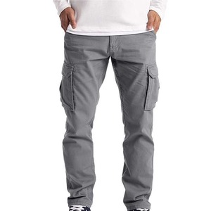 All Season <b>Cargo</b> Trousers Men Multi Pocket Utility <b>Work</b> Pants Durable Canvas Straight Leg Outdoor Casual Streetwear Clothing - Product Image 5