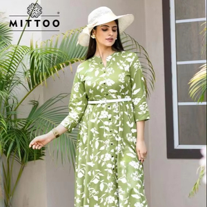 Fabricantes Mittoo Kurti con sede en Ahmedabad Proveedores de cinturón formal en Vol 21 Estilo de estampado de rayón Ropa india y pakistaní - Product Image 1