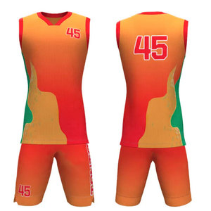 2025 maillot de basket-ball imprimé personnalisé haute qualité ensemble uniforme en polyester sans manches respirant - Product Image 3