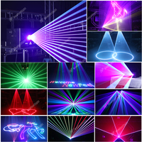Luz Láser RGB de Animación de 10W con Control por Aplicación, ILDA DMX512, Efectos de Proyección de Logotipos para DJ, Discotecas y Espectáculos
