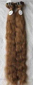 Mechones de pelo de alta calidad, Color n. ° 27, cabello humano sin procesar, con una sola pieza, cutícula, línea de cabello 100% humano, hecho de Material indio - Product Image 4