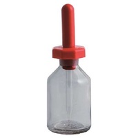 Flacon compte-gouttes en verre borosilicaté transparent 3.3 avec pipette compte-gouttes à embout en caoutchouc, col émaillé, capacité 30ml-250ml, graduation imprimée