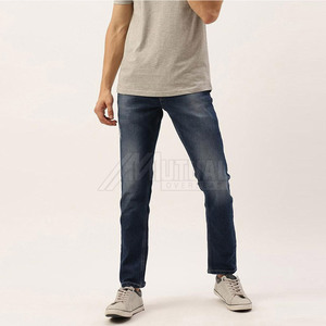 Offre Spéciale pantalon en jean taille moyenne pour hommes sur mesure Style décontracté léger Design unique Service OEM nouveau Stock diverses couleurs - Product Image 4