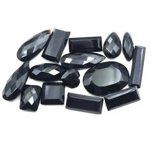 Lote de 58 Piedras Preciosas Sueltas de Ónix Negro Natural, Corte Mixto, Calidad Certificada AAA+, 5-18 MM, 100 CT, Gem204 - Product Image 1