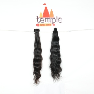 Venta al por mayor 100% negro natural de las mujeres de onda profunda indio Remy extensiones de cabello químicamente procesado cutícula alineada cruda paquete - Product Image 2