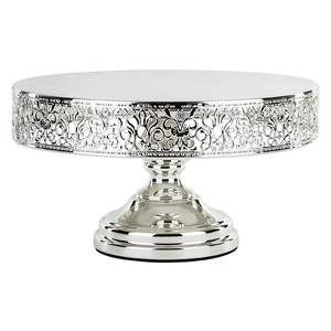 Elegante soporte de pastel de metal para despedida de soltera, bodas, fiestas de compromiso, baby showers y otras ocasiones especiales - Product Image 1