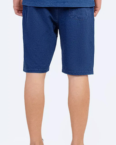 Pantalones cortos de poliéster/algodón para hombre, venta al por mayor de OEM, ropa cómoda, material transpirable respetuoso con el medio ambiente, estampado teñido de hilo - Product Image 4