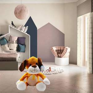 Morbido peluche per cani da 30cm in arancione marrone bianco regalo perfetto per neonati e bambini piccoli peluche peluche - Product Image 3