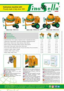 Mezcladoras de Concreto Italianas Lino Sella, Duraderas, Desmontadas y Empacadas en Caja de Cartón para Construcción, 360 Litros, 2 Sacos de Cemento en Venta - Product Image 4