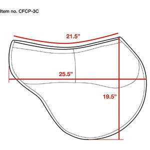 Juego de almohadillas de sillín de doma multiusos de la mejor calidad 2025, almohadillas antideslizantes de algodón acolchado para carreras de caballos de diseño personalizado - Product Image 4