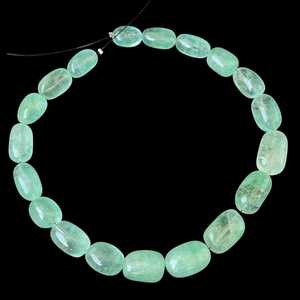 Russian Emerald Tumble Nuggets <b>Beads</b> Natural Green Gemstone Strand for Jewelry Making Necklace Bracelet <b>Direct</b> Supply India 2025 - Product Image 2