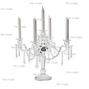 Candelabro de aluminio color oro, tamaño y forma personalizados, candelabro decorativo para uso en el hogar, hoteles y bodas. - Product Image 4