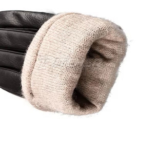Trendy Genuine Leather Touch Screen <b>Gloves</b> for Winter Outdoor Daily Use-Soft Driving Fashion - Product Image 3