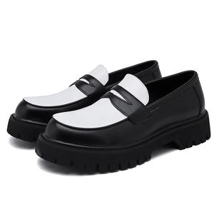 Chaussures Derby en cuir de vache véritable avec semelle amortissante et insert en maille respirante, chaussures décontractées pour homme, chaussures de bureau - Product Image 1