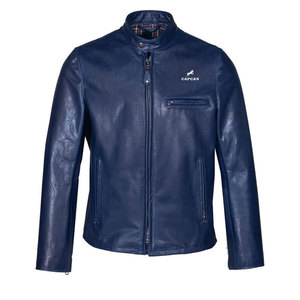 Uniquely Designed Waterproof Zipper Leather <b>Jacket</b> for <b>Men</b> Custom Brand Logo Stand Collar <b>Summer</b> Style Available Multiple - Product Image 1