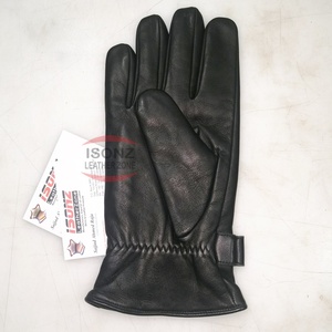 Guantes ISONZ Unisex de Piel de Cordero, Negros, Suaves, de Primera Calidad, para las Cuatro Estaciones, Casuales, para Exteriores, con Forro de Algodón, Térmicos y Transpirables - Product Image 2
