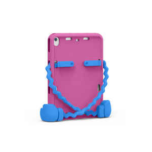 Housse de protection en silicone pour enfants Netzy, antichoc, en mousse EVA, pour iPad 10.2 2021 (9e génération), rose foncé - Product Image 1