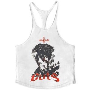 เสื้อกล้ามผู้ชายผ้าคอตตอนโพลีเอสเตอร์ออกแบบโลโก้ได้ตามต้องการชุดออกกำลังกายแบบลำลอง - Product Image 5