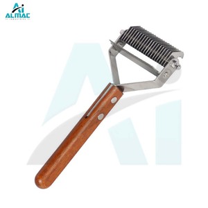 ALMAC Brosse à râteau pour animaux de compagnie douce mais efficace pour le toilettage de sous-couches épaisses et la prévention des tapis de fourrure chez les chiens, les chats et autres animaux - Product Image 5